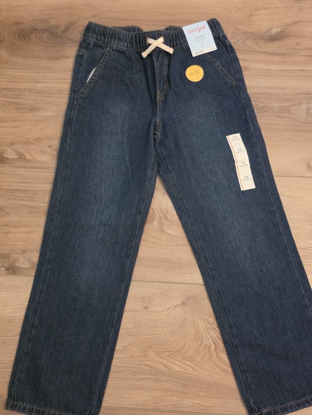 Cat & Jack Boys Elastic-Waist Relaxed Jeans
